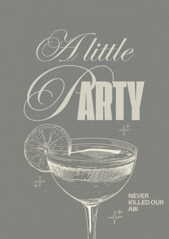A little Party never killed our Abi: Cover