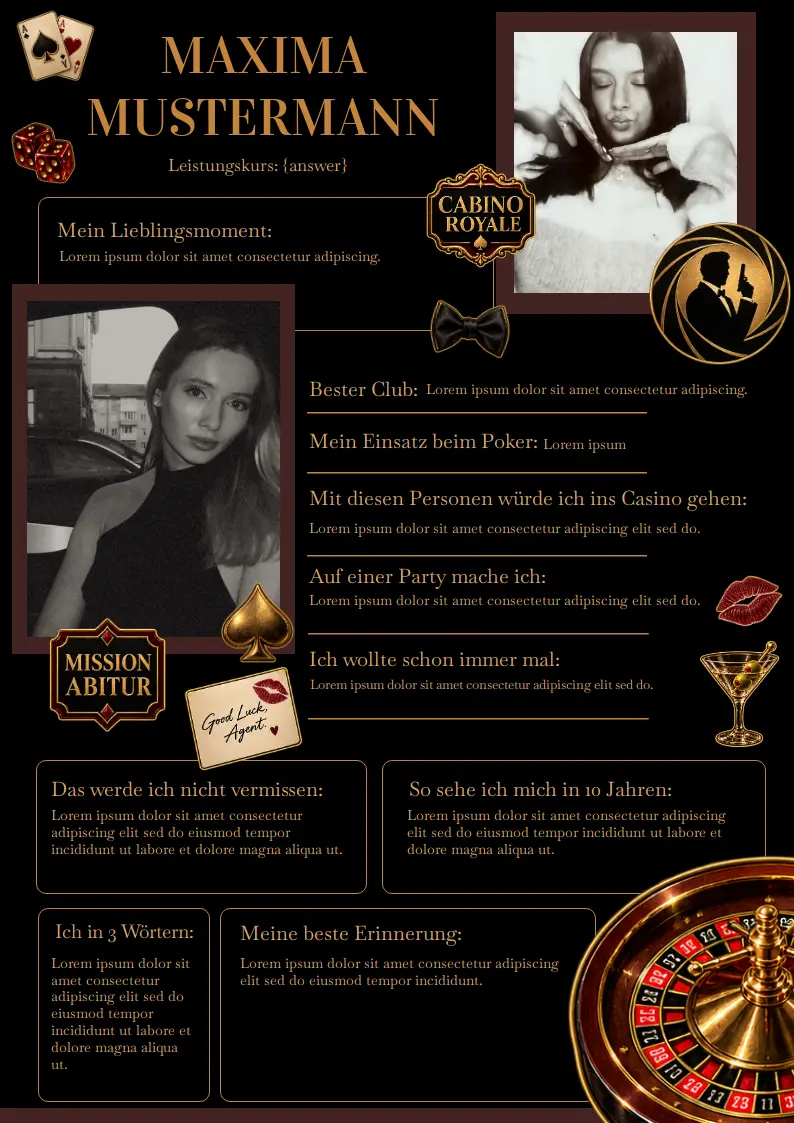 Cabino Royal: Steckbrief