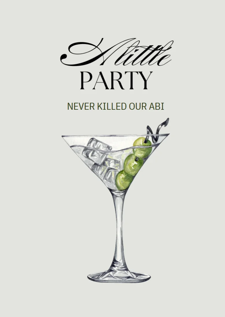 A little Party never killed our Abi: Cover