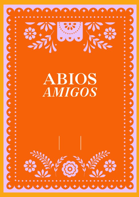 Abios Amigos: Cover