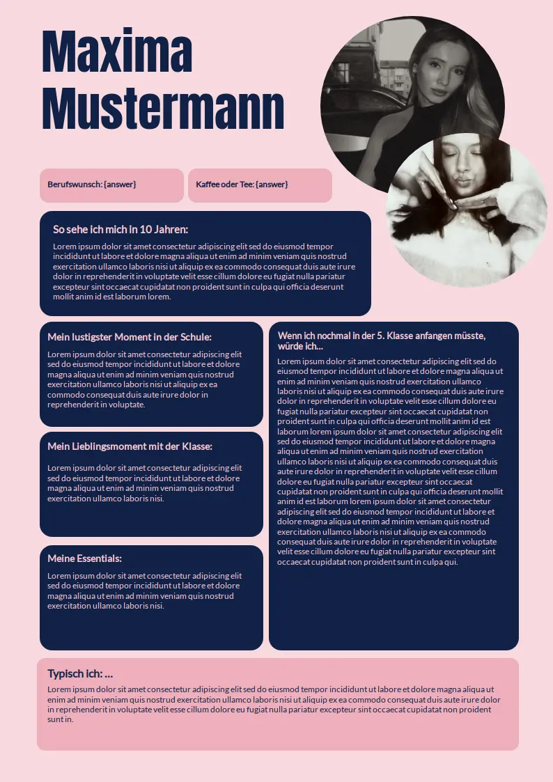 Modern: Steckbrief