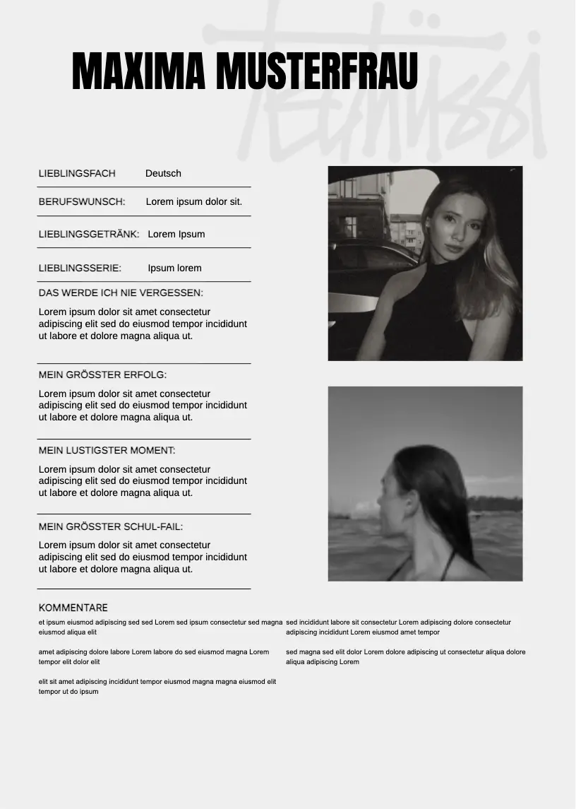 Tschüssi: Steckbrief