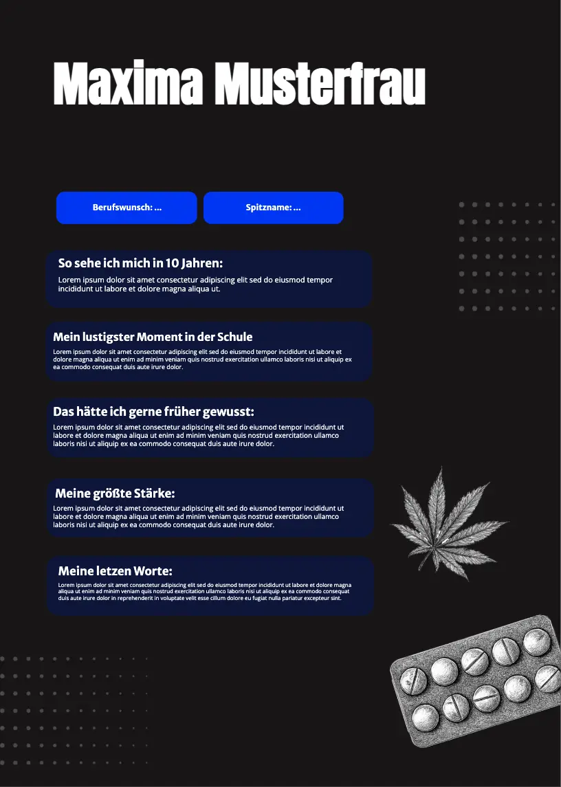 X Jahre Stoff: Steckbrief